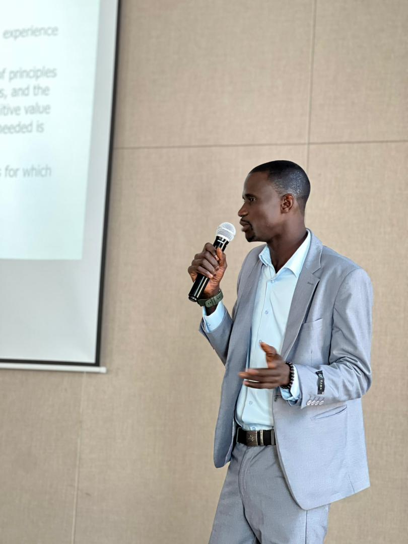 DIA officer presenting at a professional forum